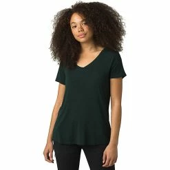 Best Pirce ✨ Prana 👩 Women's Foundation SS V Neck Top 🎉 -US Prana Sales 2022 10333101x1223655 zm