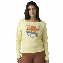 Coupon 💯 Prana 👩 Women's Organic Graphic LS Top ✔️