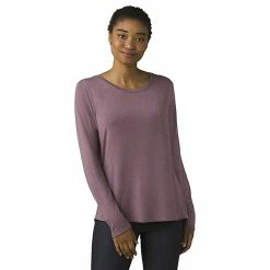 Outlet 😉 Prana 👩 Women's Foundation LS Crew Top 🔥
