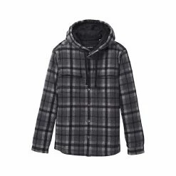 Brand new 💯 Prana Men's Asgard Hood Flannel 👕 Shirt 🥰