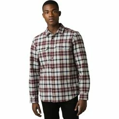 New 🛒 Prana Men's Wedgemont Flannel 👚 Shirt-Slim 💯