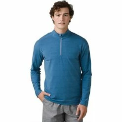 Outlet 🤩 Prana Men's ⌚ Watchtower LS 1/2 Zip 👚 Shirt 🎉