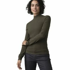 Best deal 🔥 Prana 👩 Women's Foundation Rib Mock Neck Top 🛒 -US Prana Sales 2022 10576632x1151726 zm